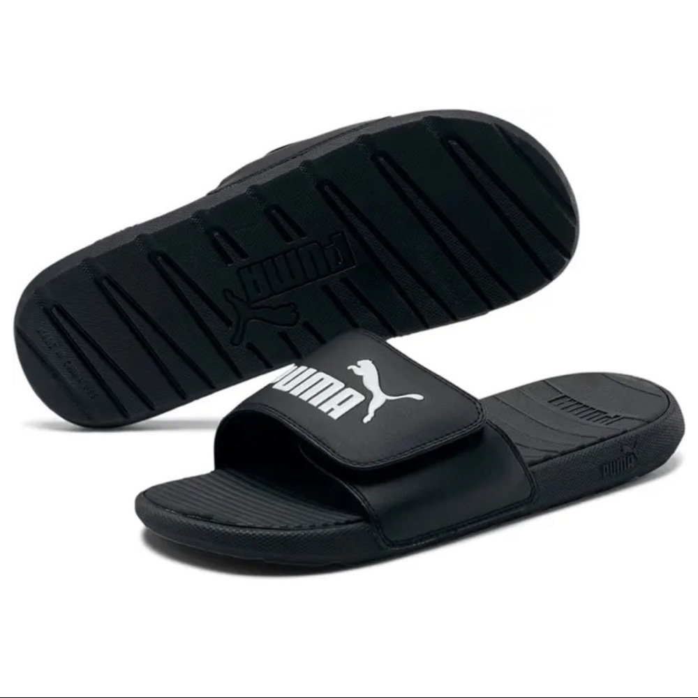 >>>SOLD<<< New Puma Cool Cat Slide Black & White Size 10